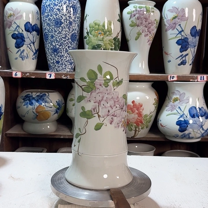 瓶竹子高29紫藤新款陶瓷陶瓷