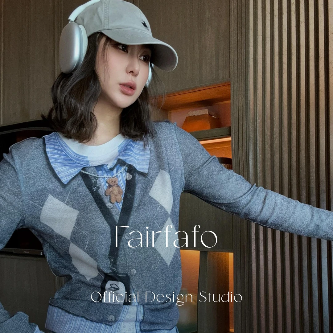 【印花工牌长袖】CXCL58115秋季新款洋气百搭舒适潮款学院风T恤