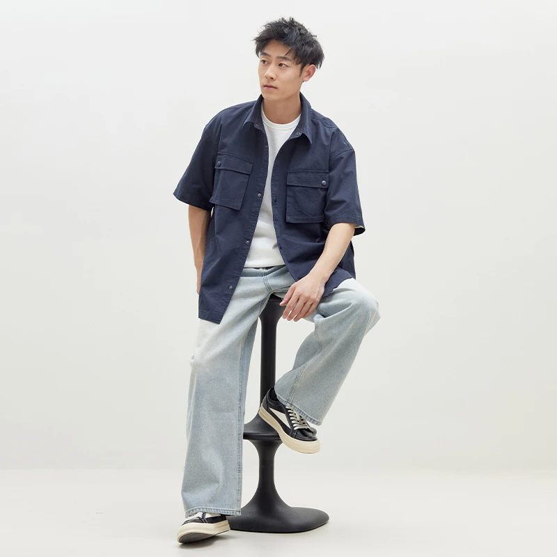 GOLDENBARRY|503151重水洗海光蓝牛仔裤