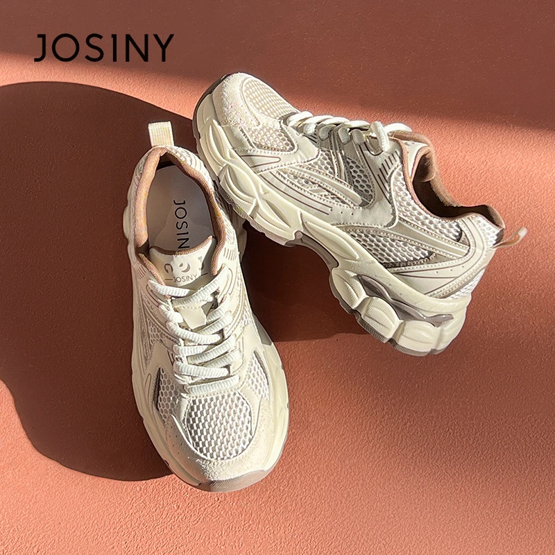 卓诗尼轻便户外跑步鞋2025春季新款复古休闲百搭老爹鞋5J2A22621