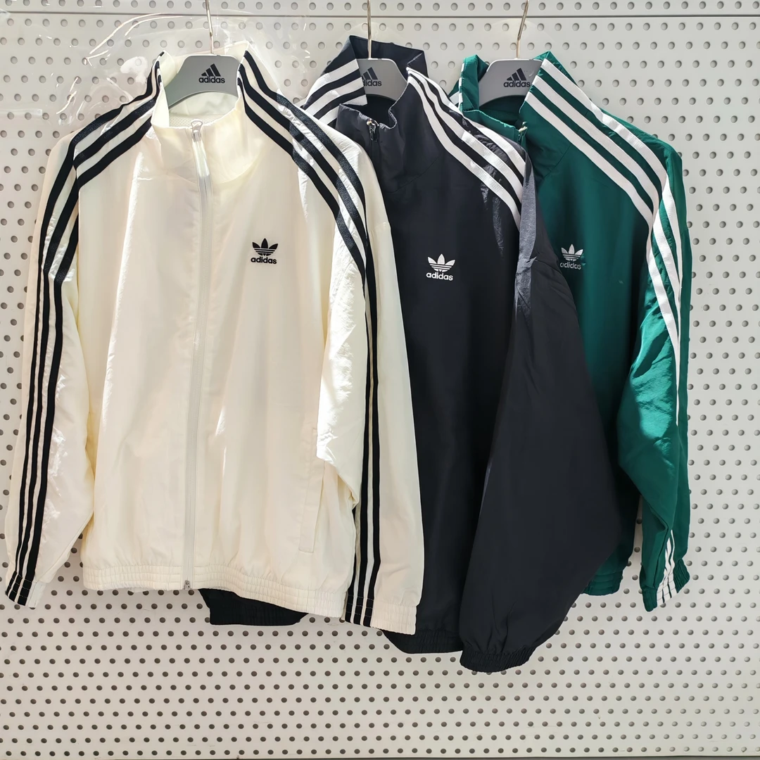adidas/阿迪达斯25秋新大童三叶草运动拉链长袖外套 KQ5491