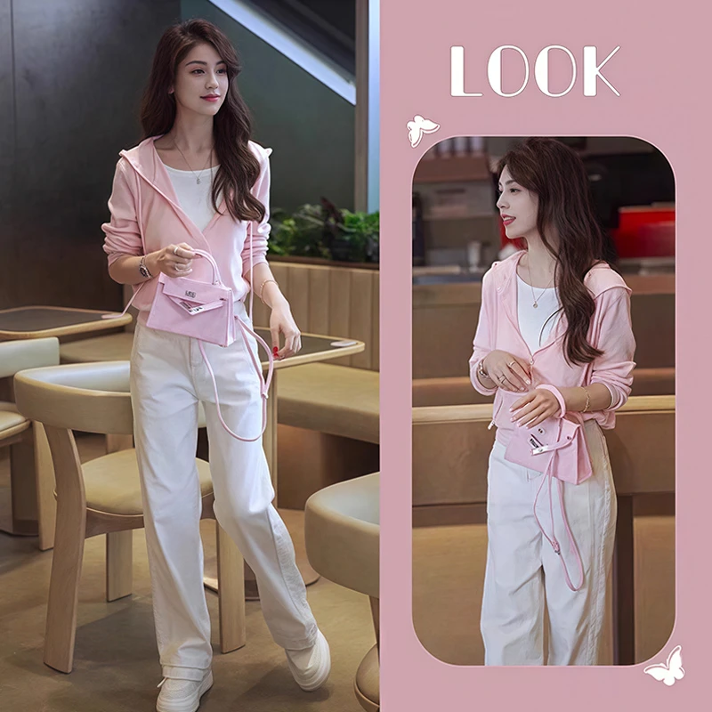 春季穿搭轻奢高级感新款韩版假两件长袖洋气显瘦百搭休闲针织上衣