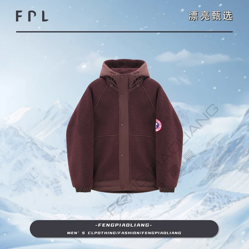 【金摇颗粒绒棉衣！大颗粒很保暖！】2024秋冬流行宽松连帽情侣款