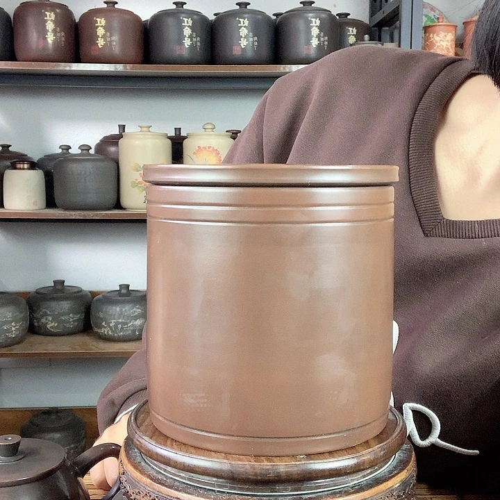 罐微瑕精磨素醒茶罐