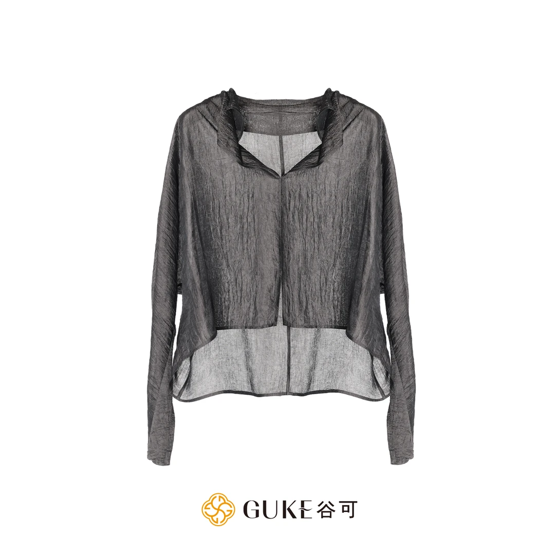 GKE/谷可C1185时尚醋酸衬衫女2025夏季新款宽松休闲百搭长袖衬衣