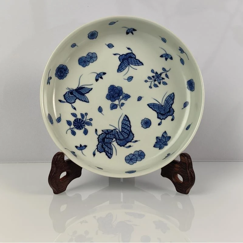 觅纤柴窑 蝴蝶壶承-16.8厘米  MQ0003