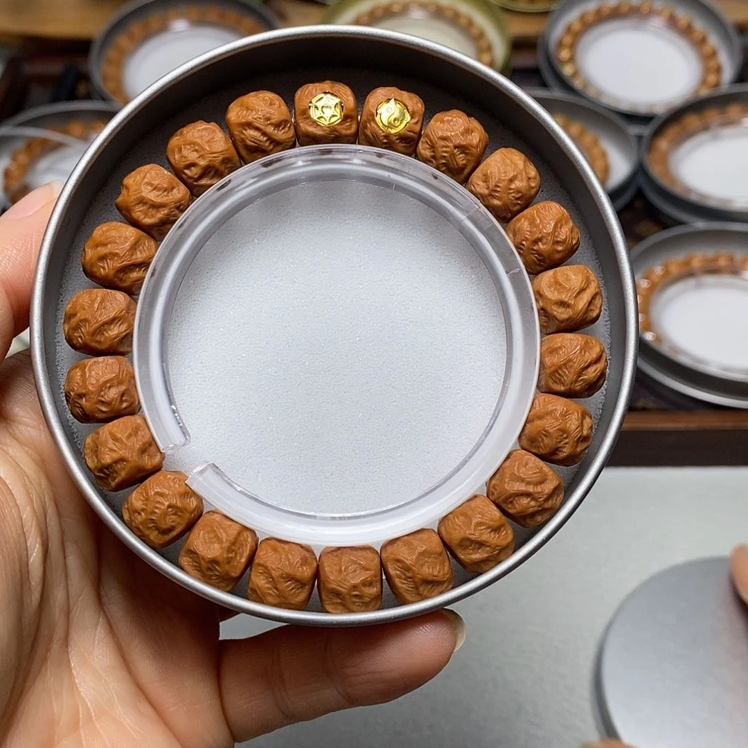 猴头核桃手串345号10-11左右18K双标观山无相全品