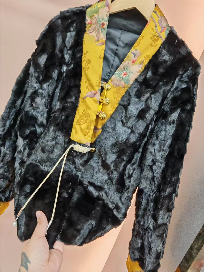 2025新中式国风外套秋冬新款盘扣