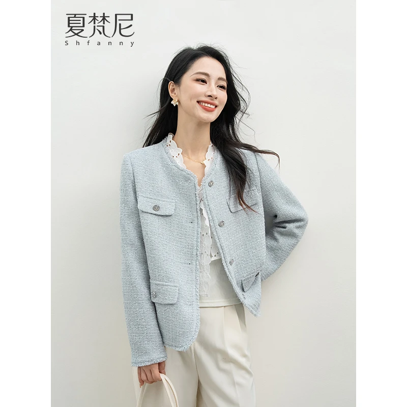 夏梵尼半岛弥香秋季百搭法式小香风外套短款小个子 外衣网红爆款