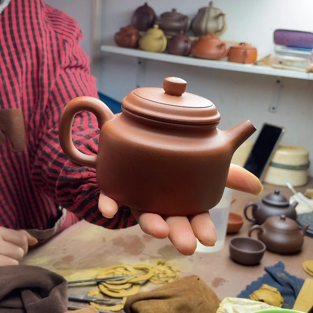 德中壶，半手工，赵庄朱泥，容量230cc