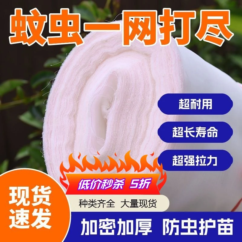 蔬菜防虫网纱网 80目种菜专用加密尼龙网 青菜菜地新型防虫网60目