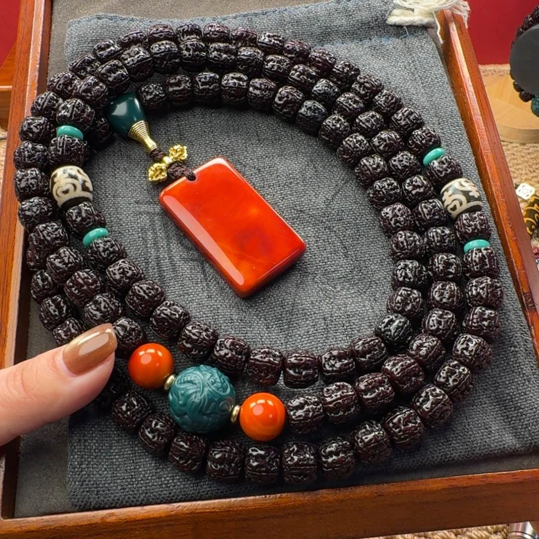 大***利金刚菩提吊坠黑金