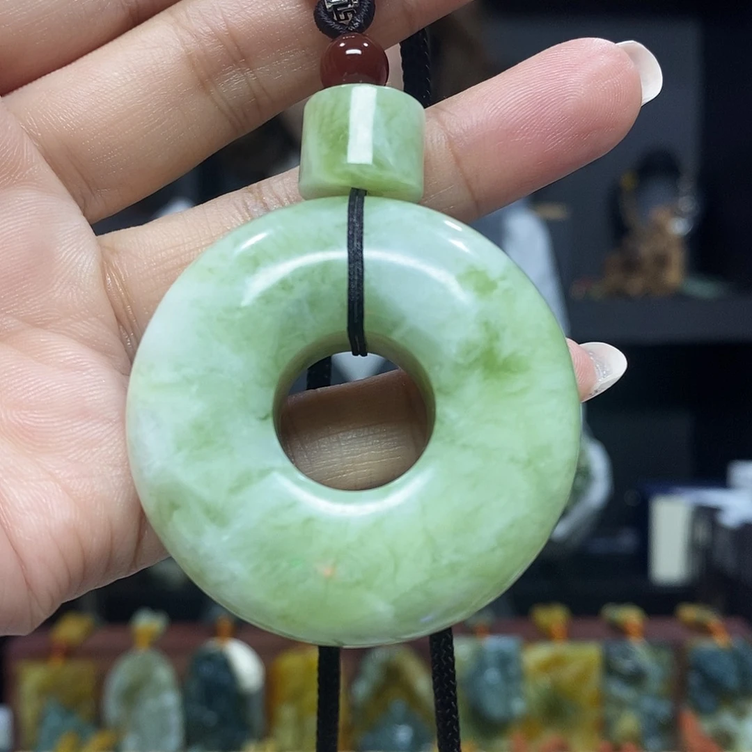 未镶嵌岫玉挂件吊坠手把