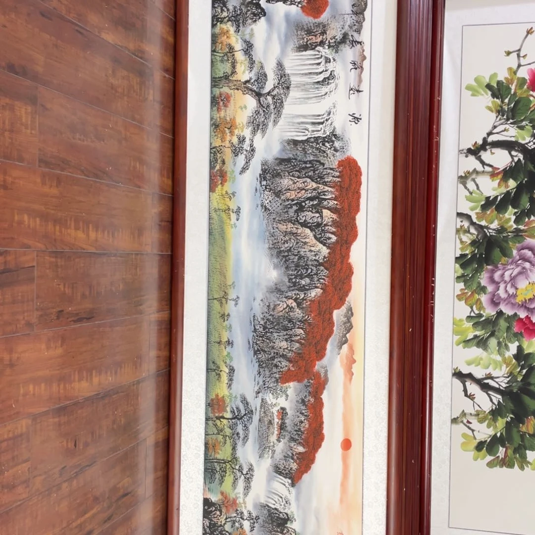 国画带框尺寸48*163厘米