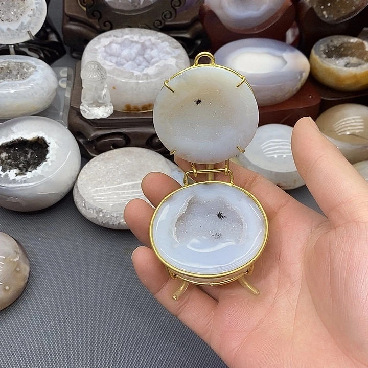 摆件紫晶未镶嵌聚宝盆