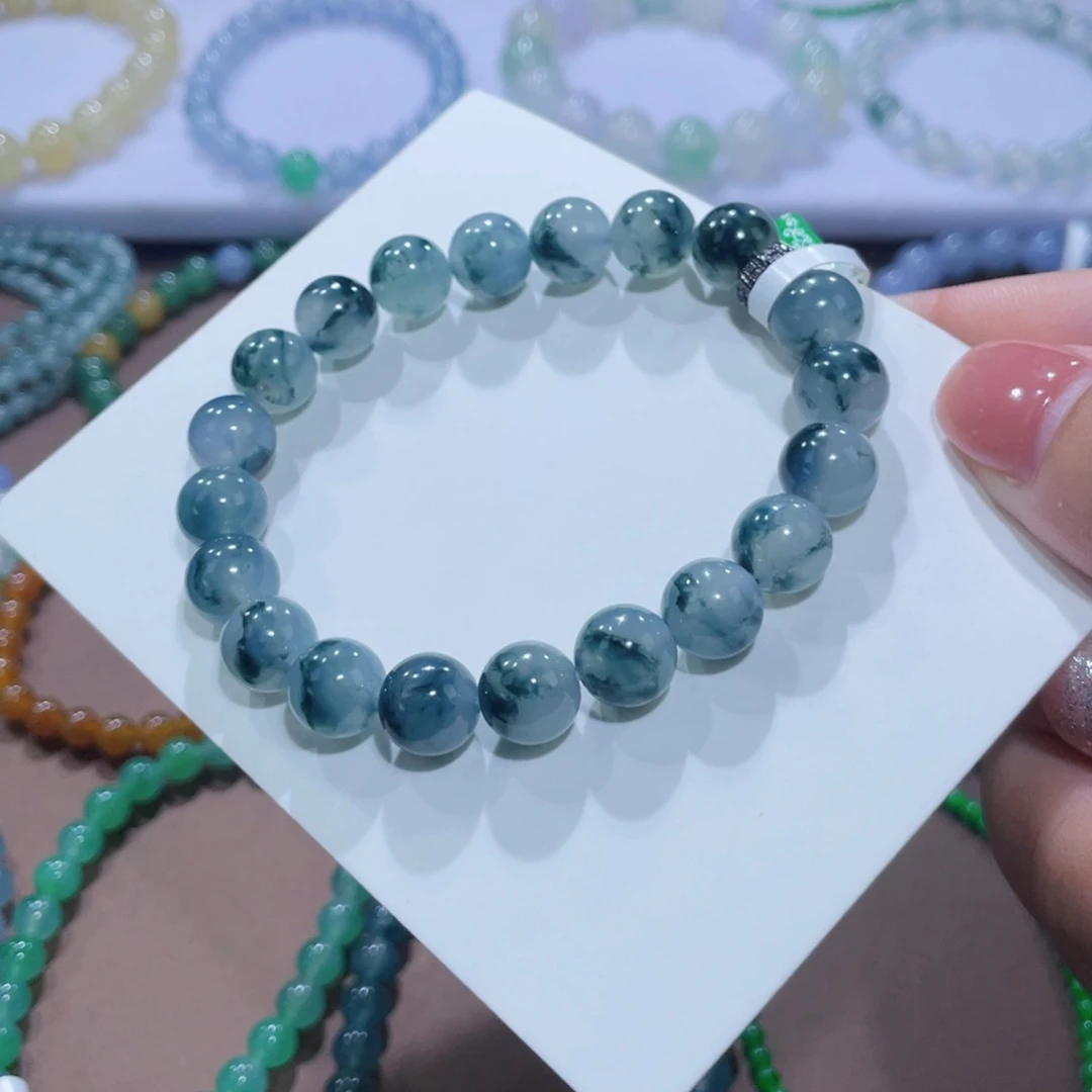 未镶嵌手链翡翠牛仔蓝