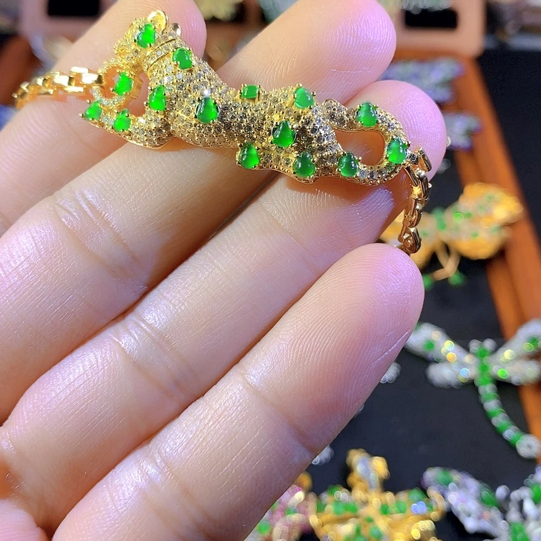 翡翠银S925镶嵌颈饰