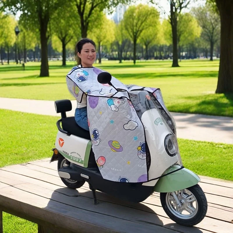 斗篷电动车挡风夏季防晒防水防风电瓶全包摩托车四季通用遮阳薄款