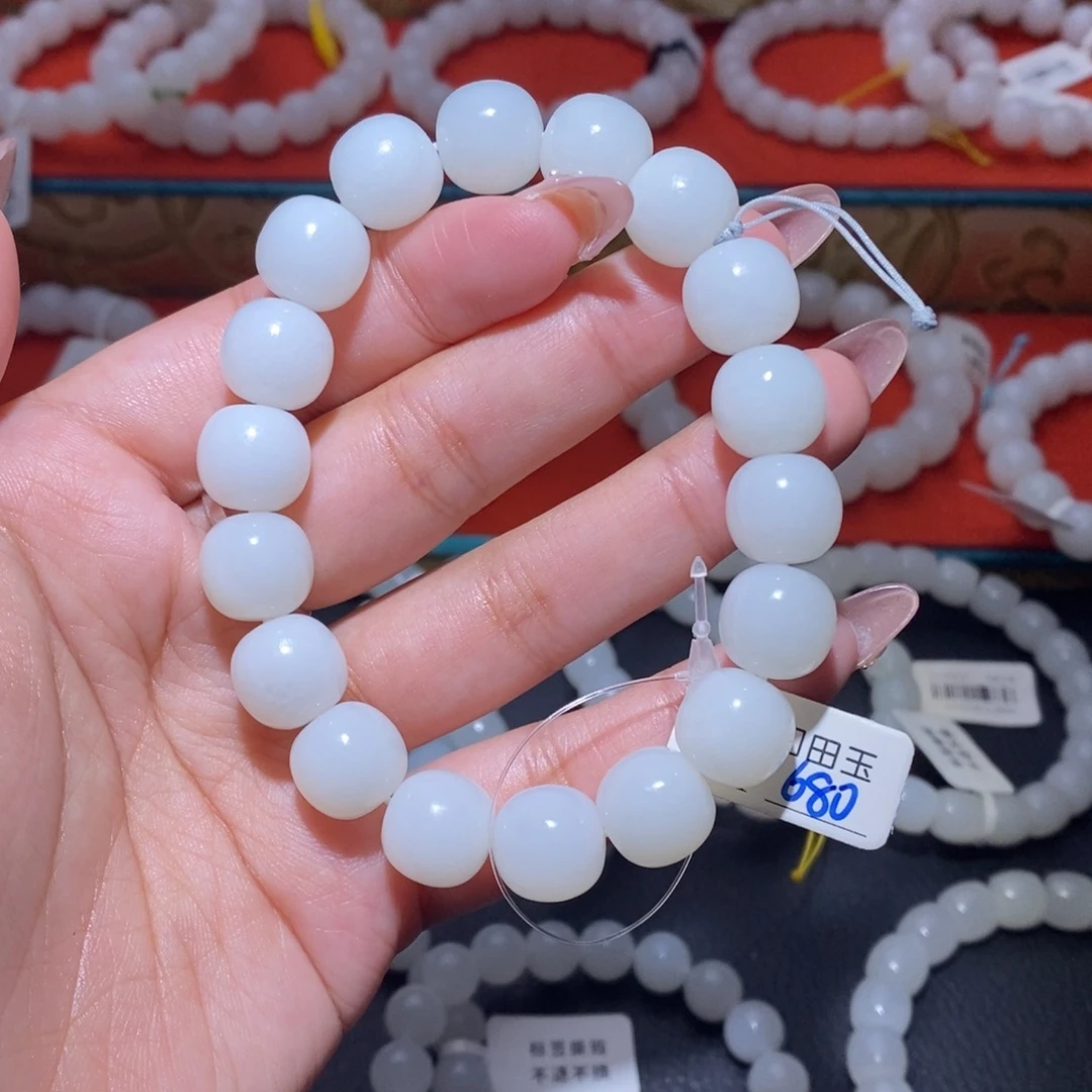 和田玉未镶嵌手链12老型