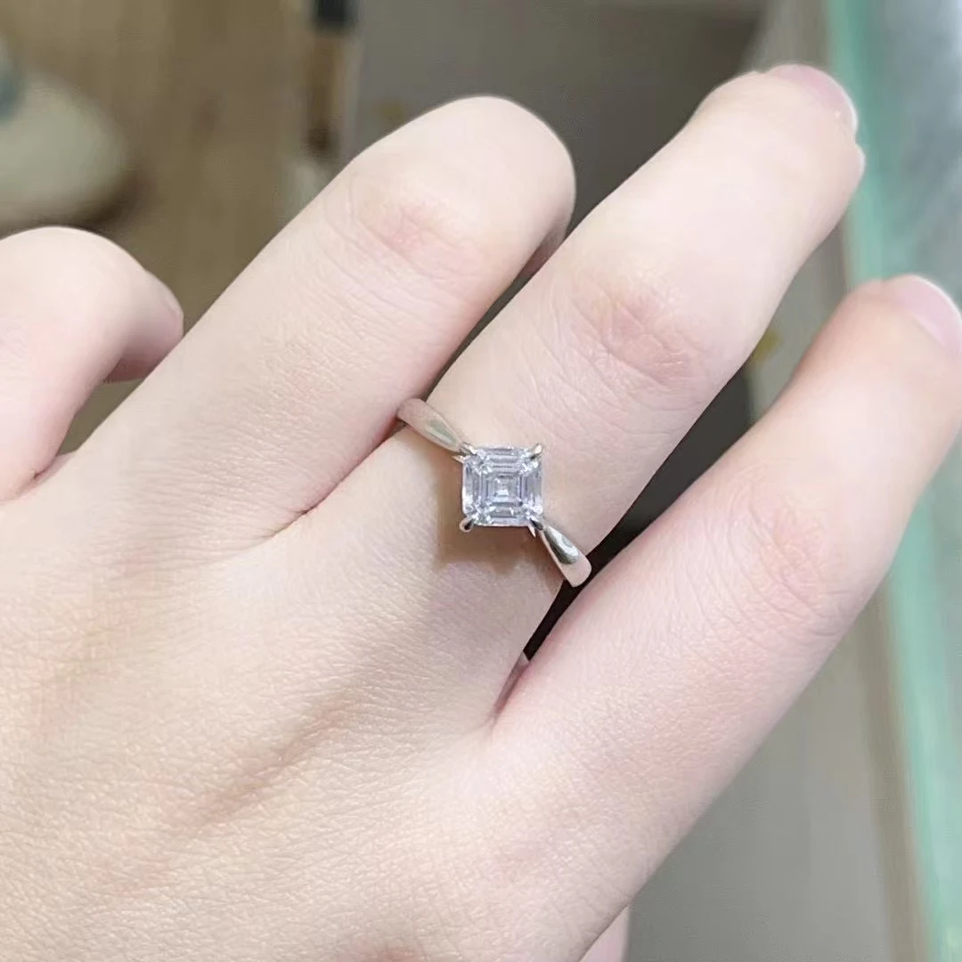 【挚爱】1ct光臂阿斯切闭口女戒BY