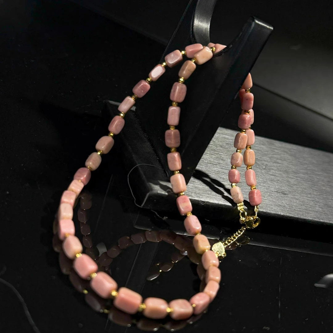 【皇后甄选】C040413 辰砂DIY樱花粉随型项链-多样性发其一