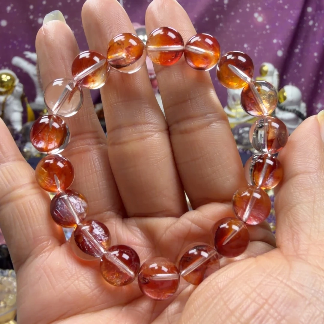 A***a水晶未镶嵌手串巴西小锦鲤水晶手串