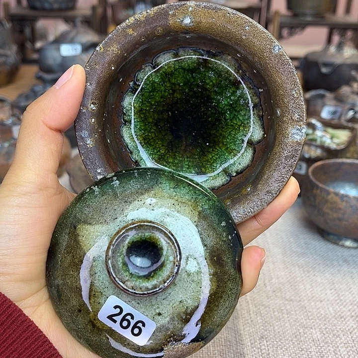 裸柴烧陶瓷手工茶器