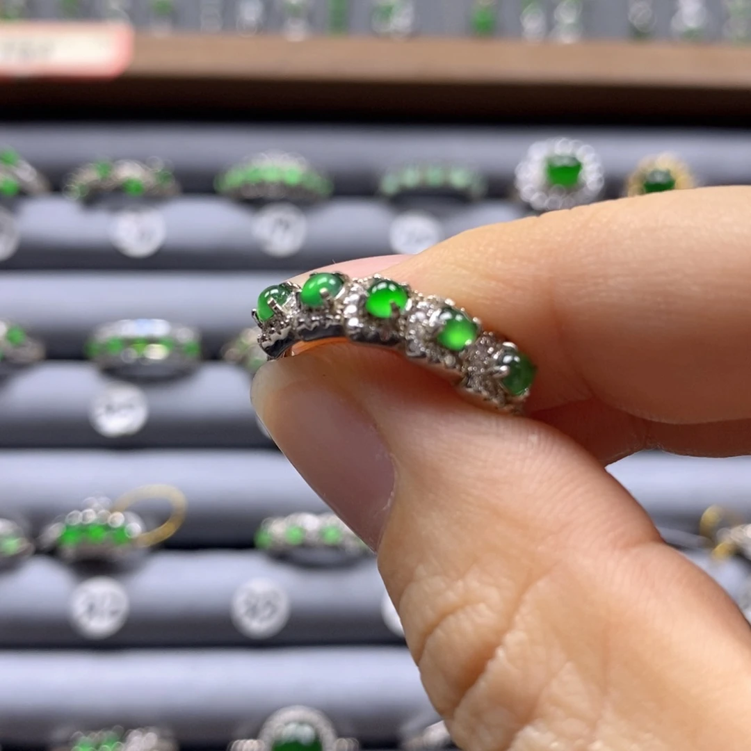 颈饰银S925镶嵌翡翠308号