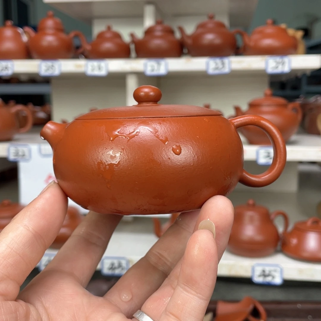 紫砂茶壶小煤窑朱泥全手工190毫升