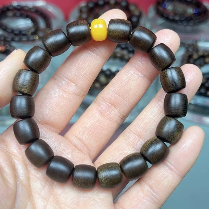 沉香手串越南白棋楠1.0沉水手串