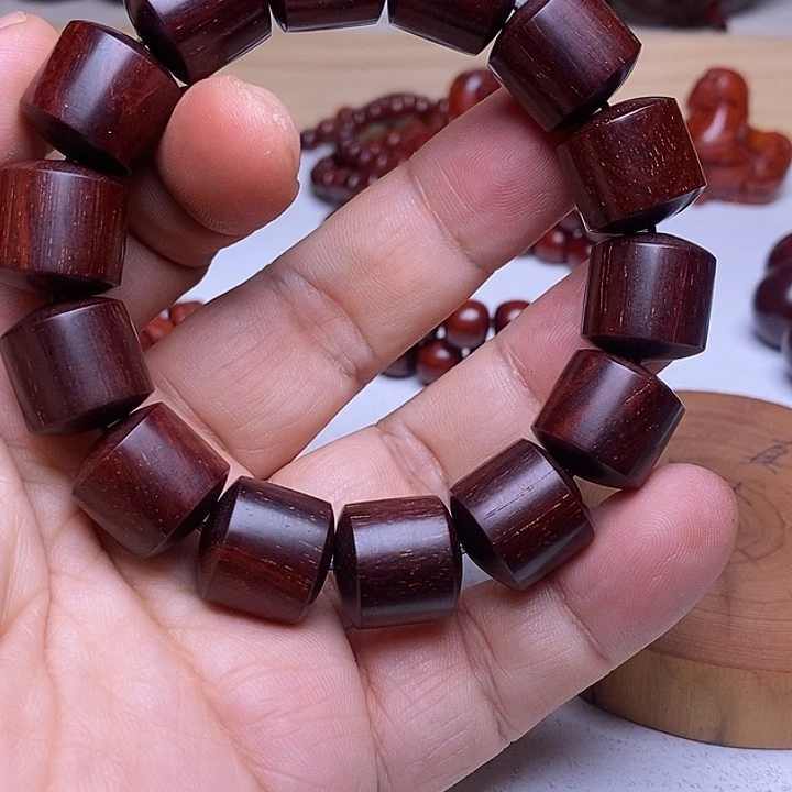 小叶紫檀手串/手链1.5桶珠