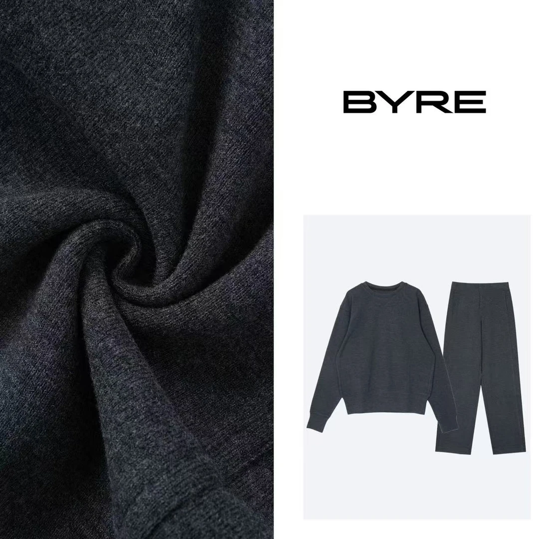 BY773 深灰色羊毛套装【干洗】