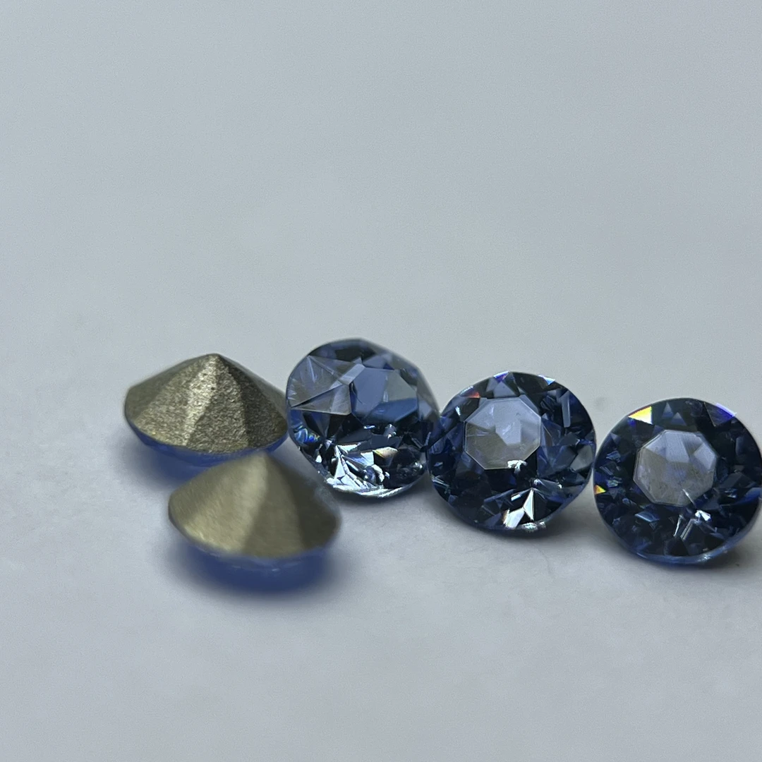 奥克兰浅蓝奥地利进口华子1088尖底圆钻美甲水钻堆钻球耳钉DIY