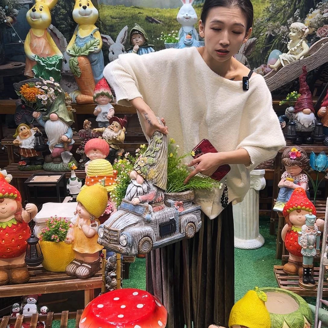 花园摆件红红火火