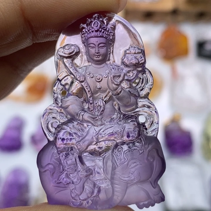 水晶颈饰未镶嵌张*蜂定制