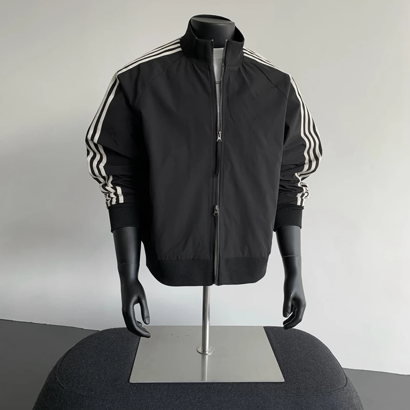 美式高街ins立领运动夹克秋季宽松保暖防水休闲外套高级感上衣潮