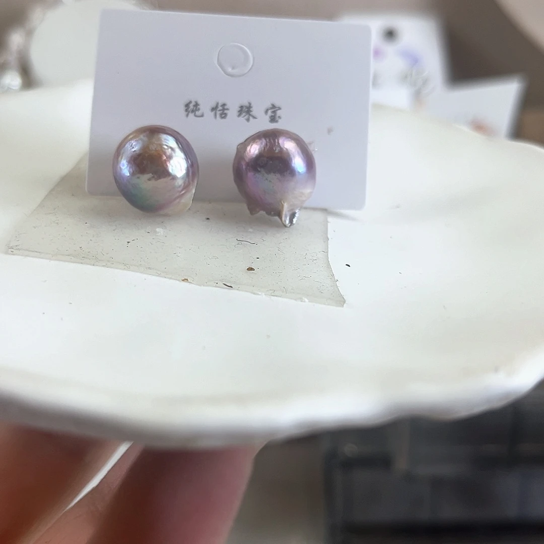 未镶嵌淡水珍珠耳饰【纯恬】