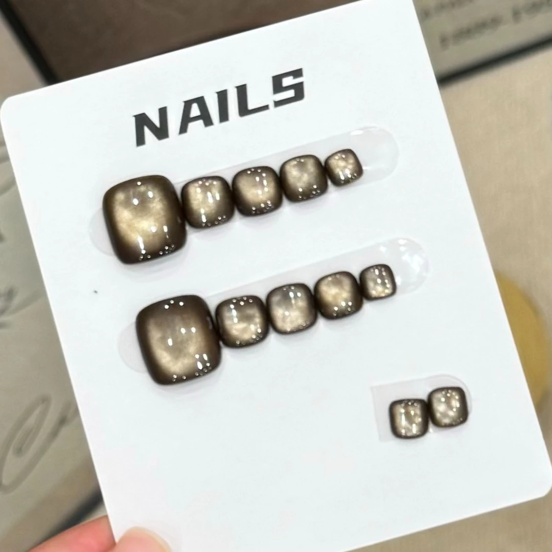 黑加仑-Naier 奈儿轻奢高定美甲 脚甲 12片装