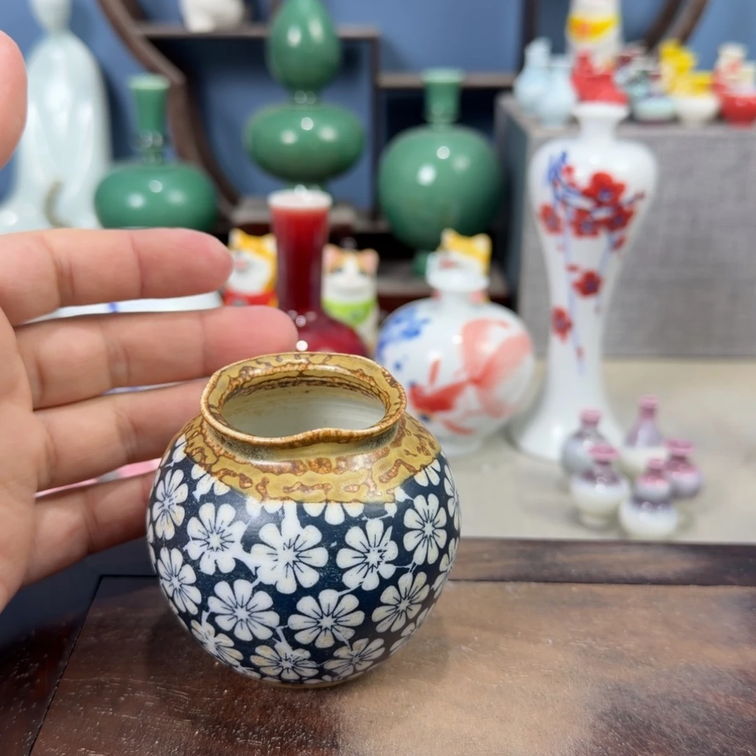 陶瓷手工小花器摆件