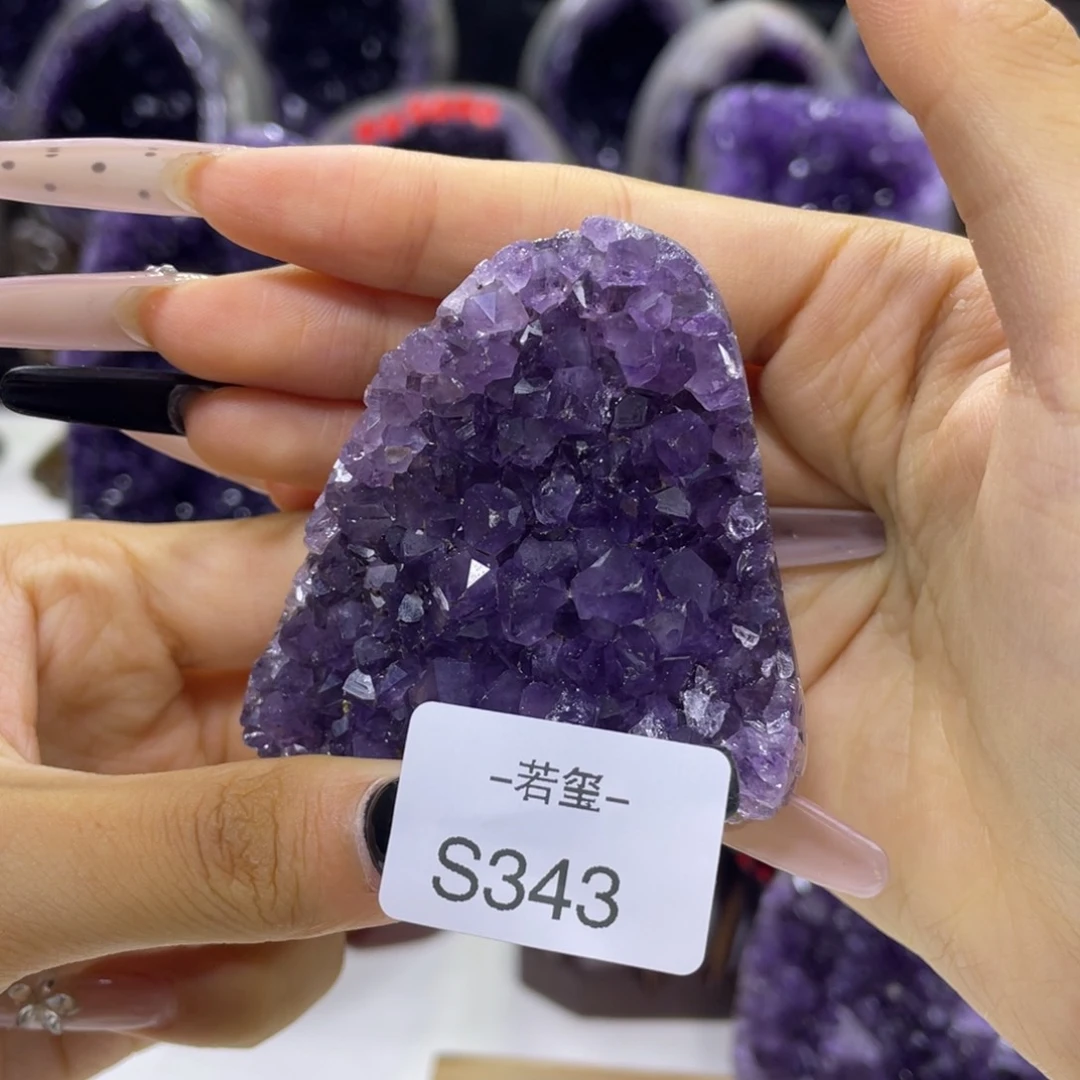 未镶嵌紫晶大型摆件（非配饰）乌拉圭紫水晶摆件S343