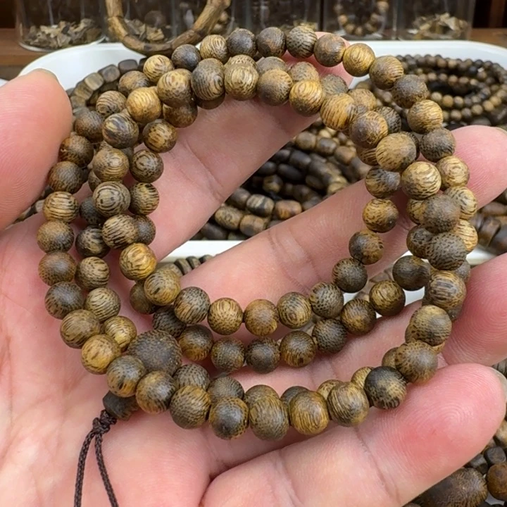 手串沉香蓝宝石手串13克加