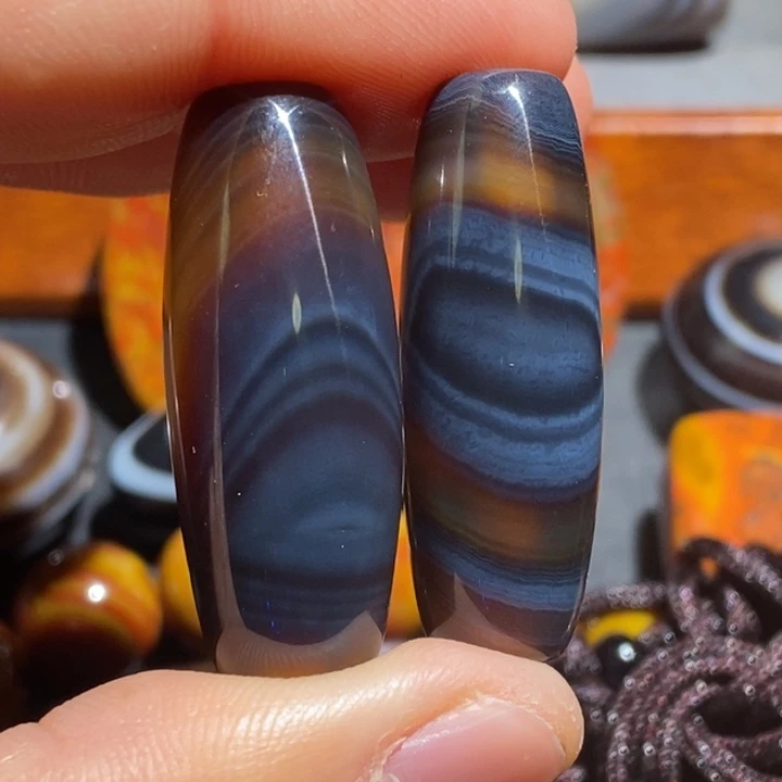 玛瑙/玉髓钛钢颈饰