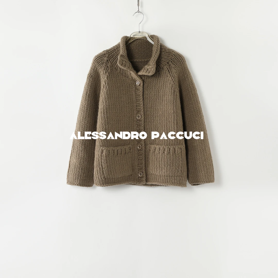 AP洛哥44279SK【佳暖】 妈妈牌手工棒针编织时尚百搭开衫24冬