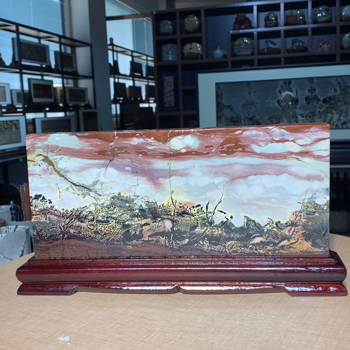 广西国画石摆件，观赏收藏