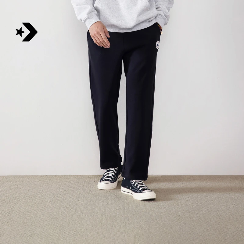 【秋冬新品】匡威男抓绒直筒长裤抽绳松紧腰裤子CONVERSE MCJ094