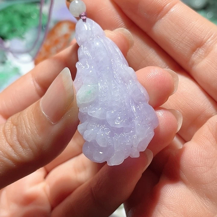 翡翠未镶嵌颈饰天然