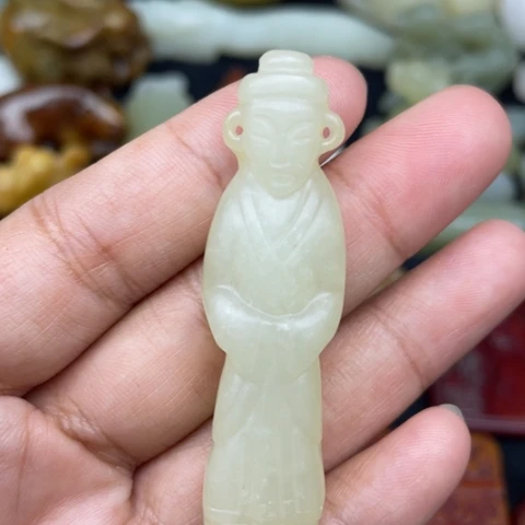 未镶嵌蛇纹石玉颈饰38