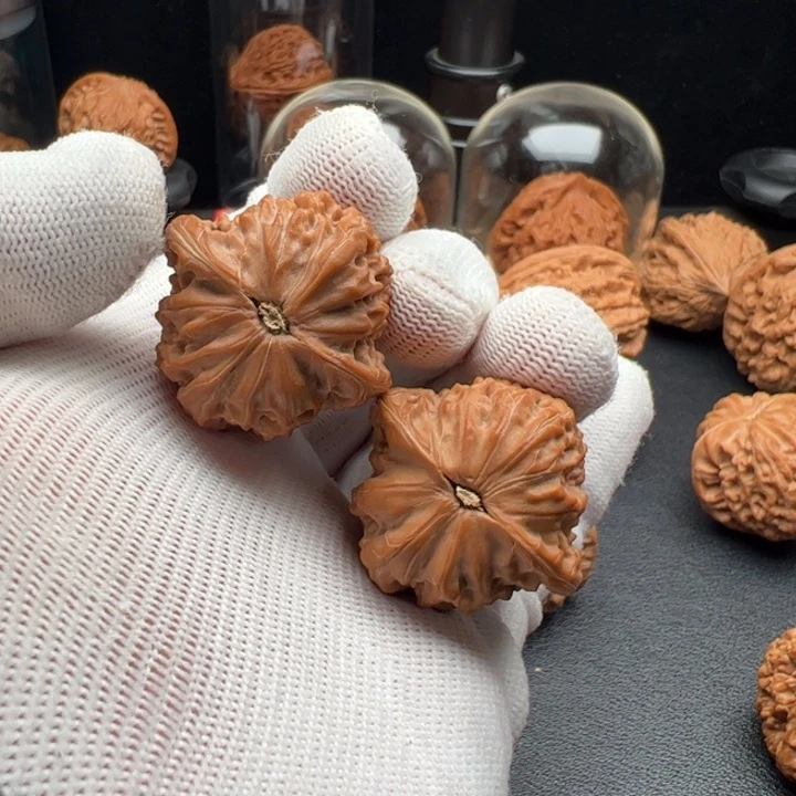 文玩核桃把件李*34全品无药山地磨