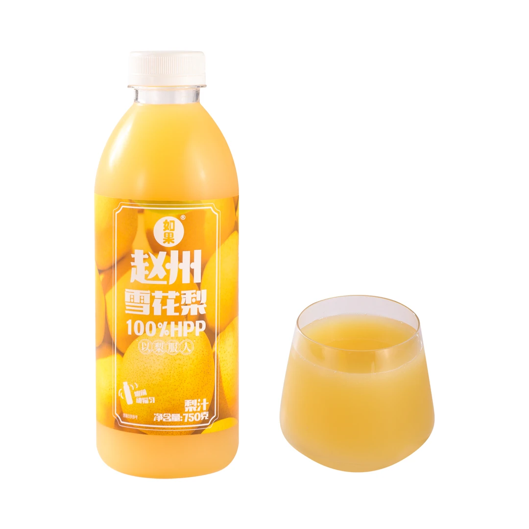 如果 100%HPP梨汁 750g 赵州雪花梨 沃尔玛小时达 同城配送