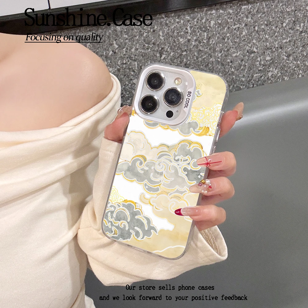 【彩银】金祥云适用苹果华为vivo小米oppo手机壳16PROMAX防摔